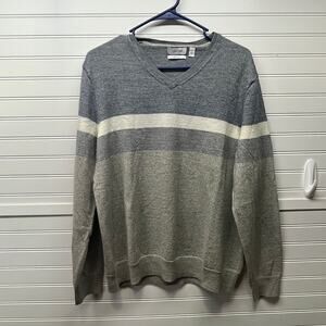 Calvin Klein Merino Wool Blend VNeck Sweater Size XL